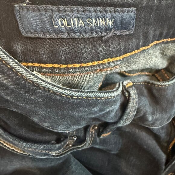 Womens Lucky Brand Lolita Slim Dark Wash Skinny Jeans Size 28 - Picture 6 of 7
